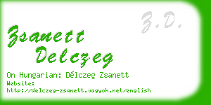 zsanett delczeg business card